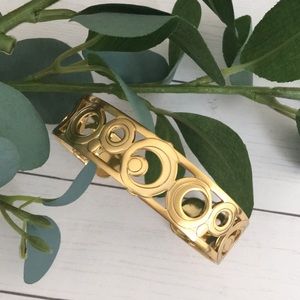 NWOT Brighton Christo Maui Slim Cuff Bracelet (Gold)